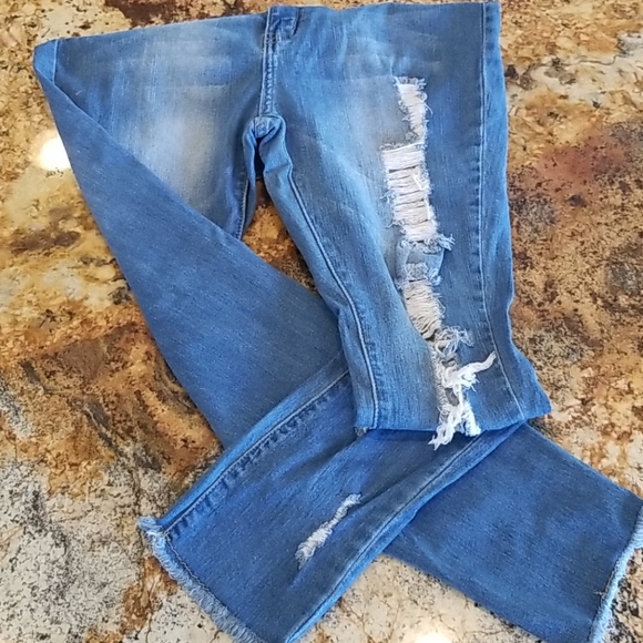 Sz 13/14 CoverGirl Distressed Jeans - Picture 2 of 5